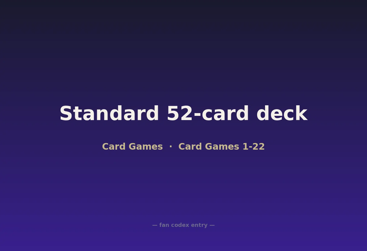 Standard 52-card deck