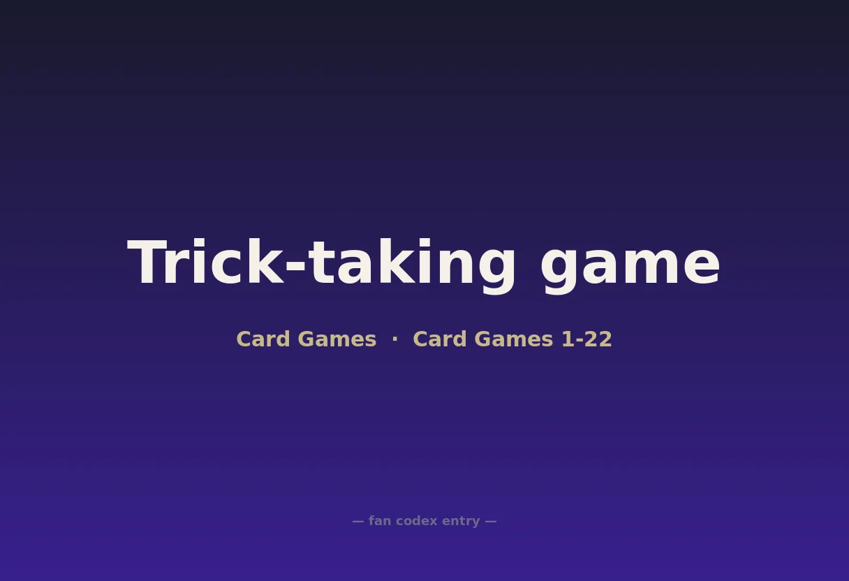 Trick-taking game