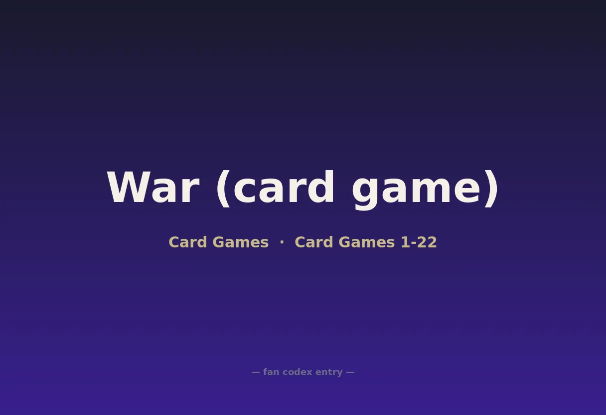 War (card game)
